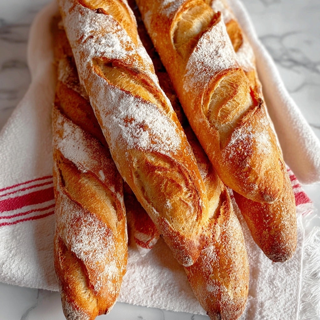 Classic Crusty French Baguettes Recipe - Recipe Image