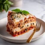 Classic Italian Lasagna with Meat and Bechamel Sauce Recipe