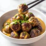 Korean BBQ Meatballs with Spicy Mayo Dip Recipe