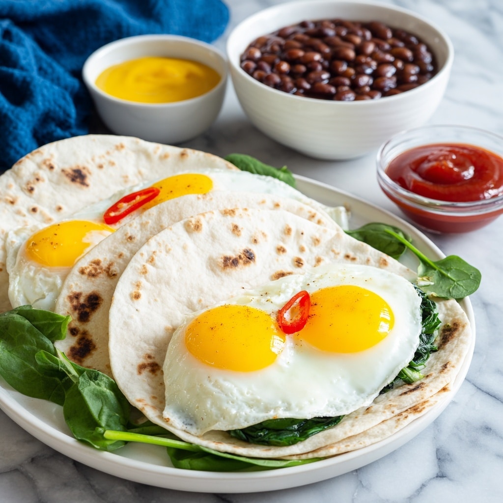 Egg and Spinach Breakfast Wrap Recipe - Recipe Image