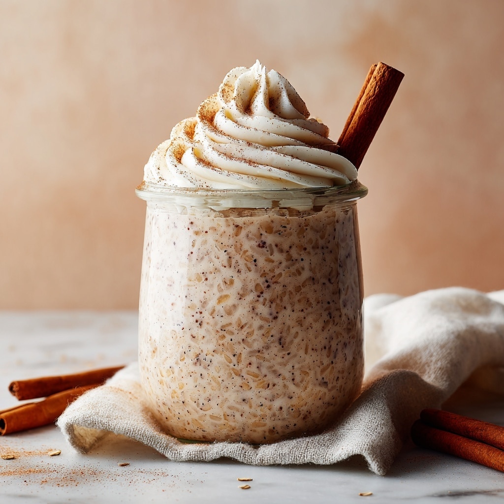 Easy Cinnamon Roll Overnight Oats Recipe - Recipe Image