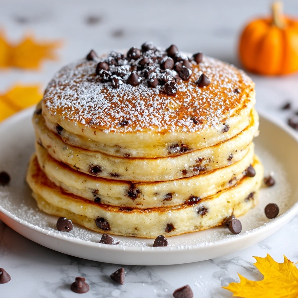 Fluffy Pumpkin Chocolate Chip Pancakes Recipe - Recipe Image