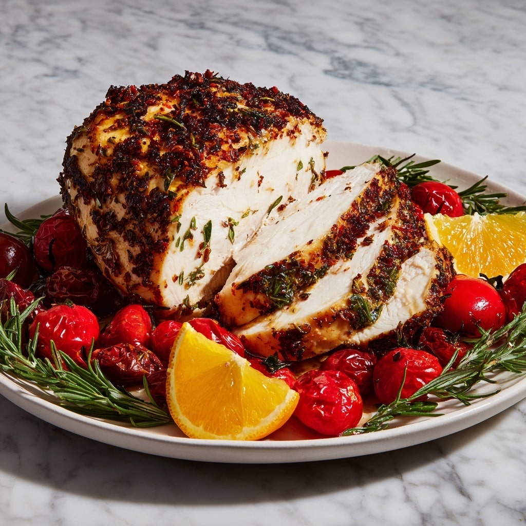 Roasted Turkey Breast with Garlic Herb Butter Recipe - Recipe Image