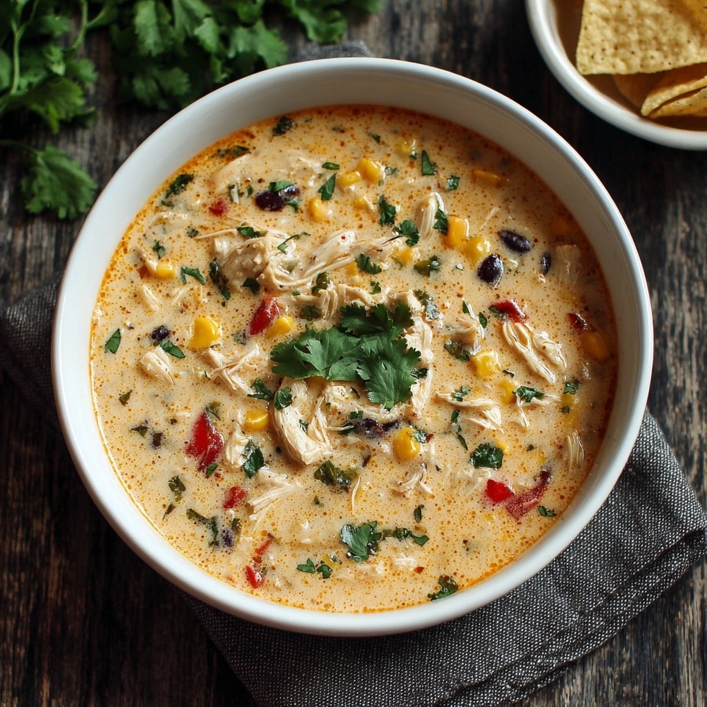 Slow Cooker Cream Cheese Chicken Chili Recipe - Recipe Image