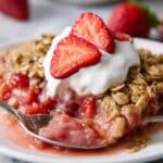 Strawberry Rhubarb Baked Oatmeal Recipe