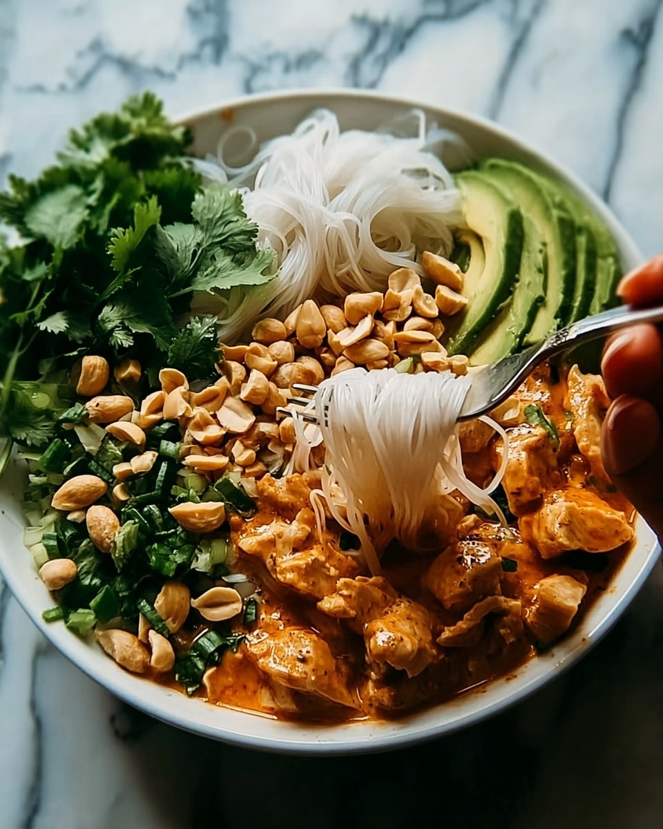 Thai Peanut Chicken Bowl Recipe - Recipe Image
