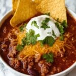 Hearty Slow Cooker All Meat Chili Recipe