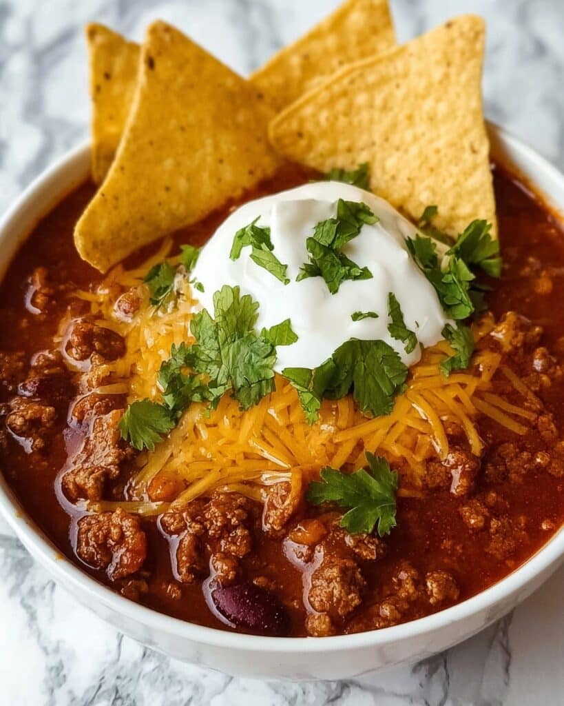 Hearty Slow Cooker All Meat Chili Recipe