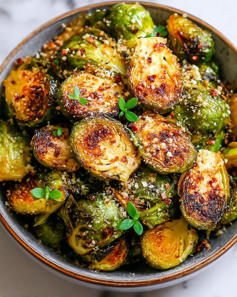 Garlic Parmesan Brussels Sprouts Recipe