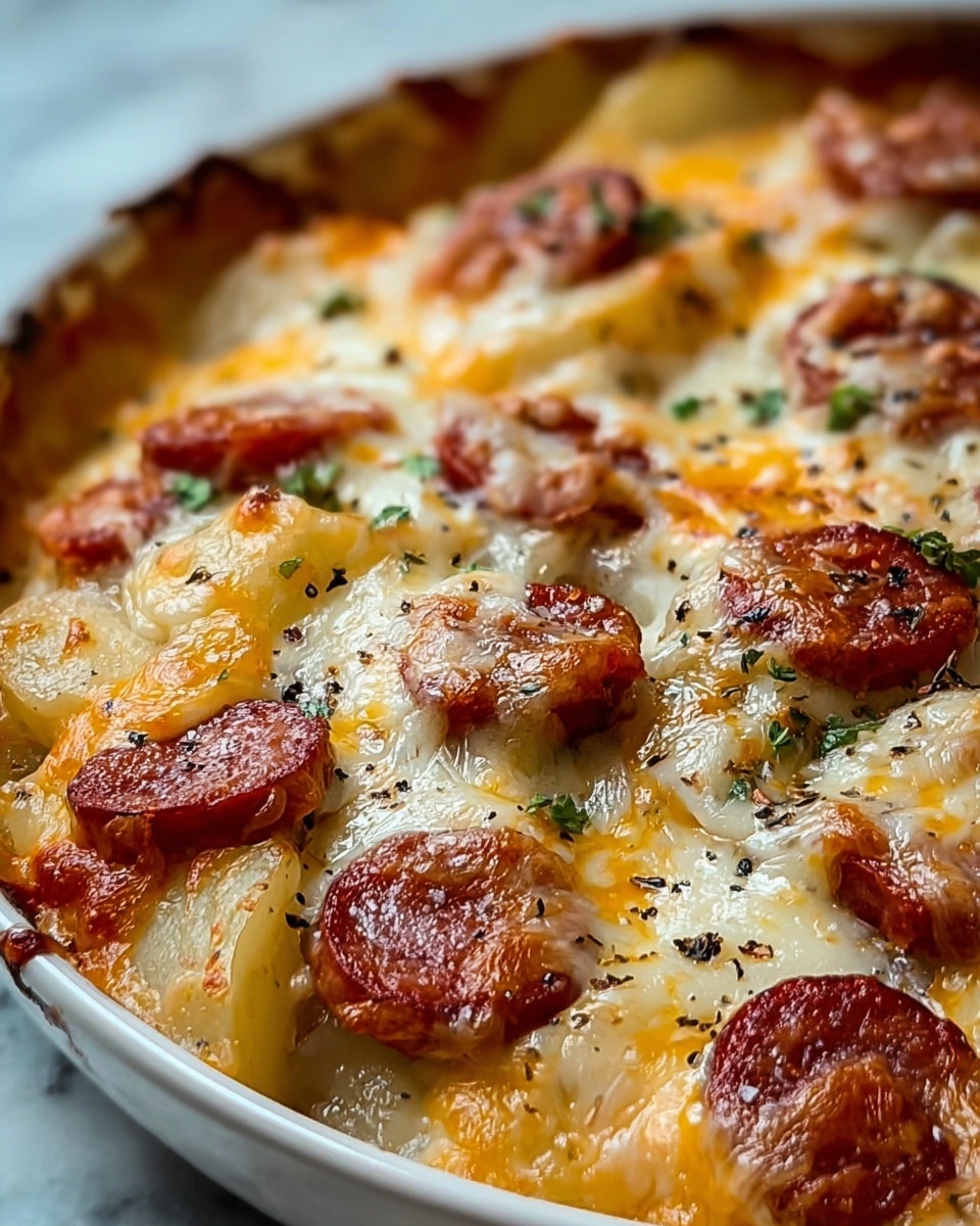 Creamy Sausage and Potato Bake Recipe