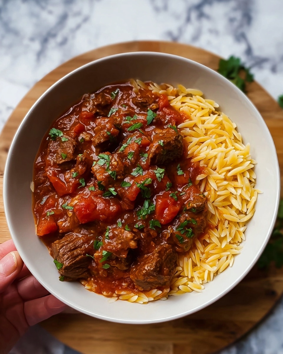 Beef Giouvetsi: A Traditional Greek Beef and Orzo Stew Recipe