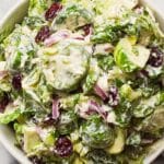 Creamy Brussels Sprouts Slaw Recipe