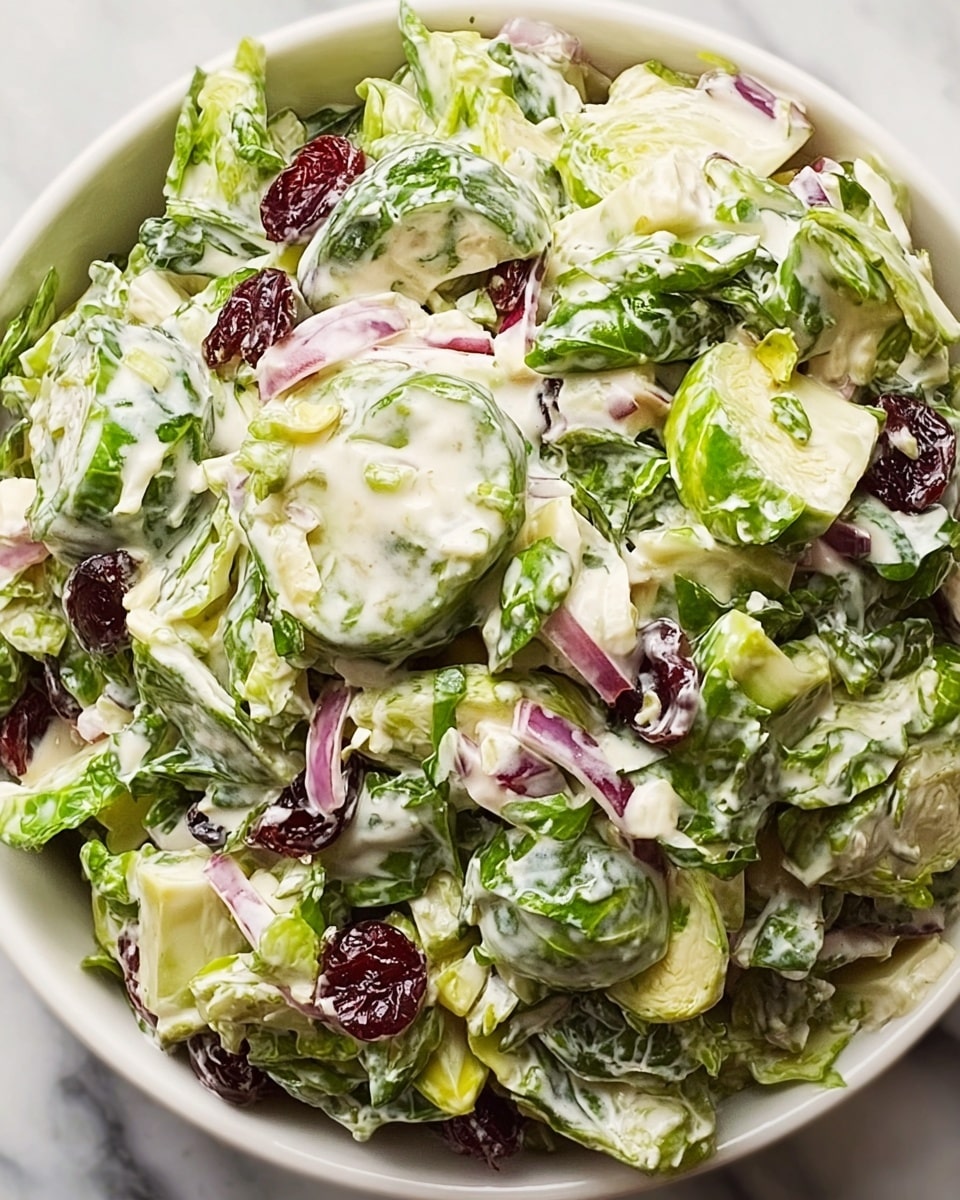Creamy Brussels Sprouts Slaw Recipe