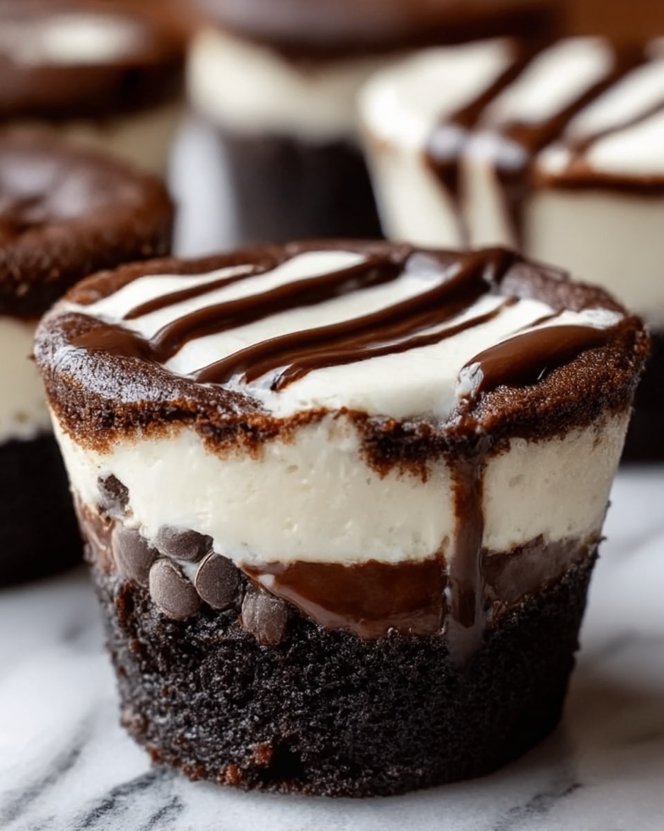 Cheesecake Stuffed Chocolate Muffins Recipe - Recipe Image
