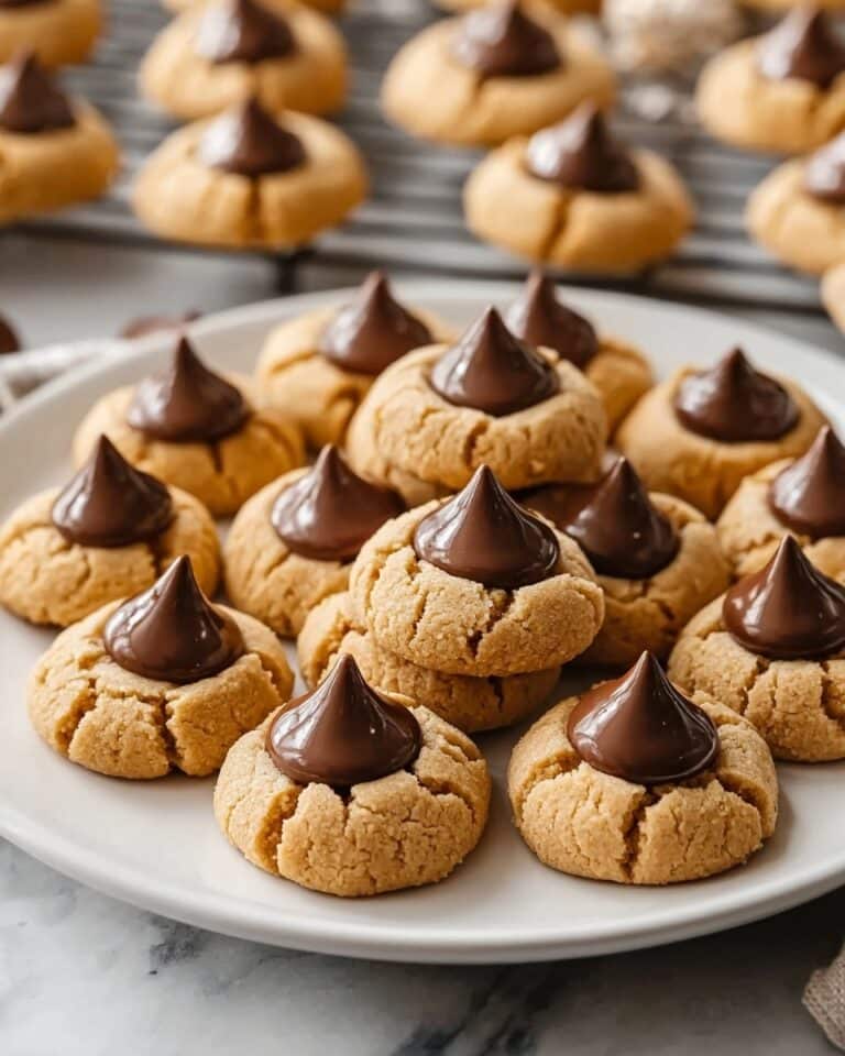 Homemade Peanut Butter Kiss Cookies Recipe
