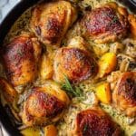 Herb Roasted Chicken in Creamy Garlic Herb Sauce Recipe