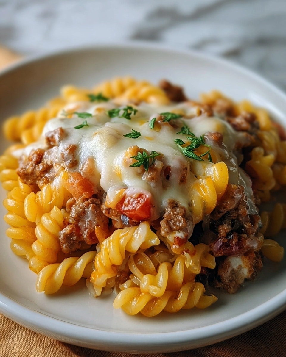 Cheeseburger Alfredo Pasta: A Delicious Twist on Comfort Food Recipe - Recipe Image