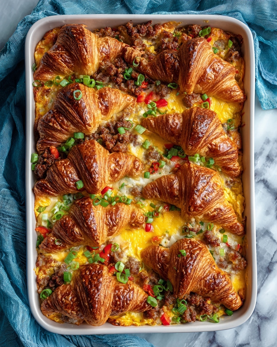 Croissant Breakfast Casserole Recipe - Recipe Image