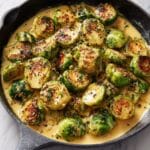 Creamy Baked Brussels Sprouts Recipe