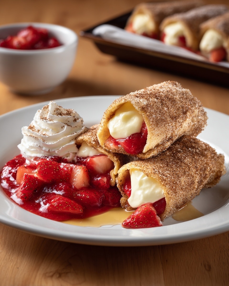 Fried Cheesecake Roll-Ups Recipe - Recipe Image