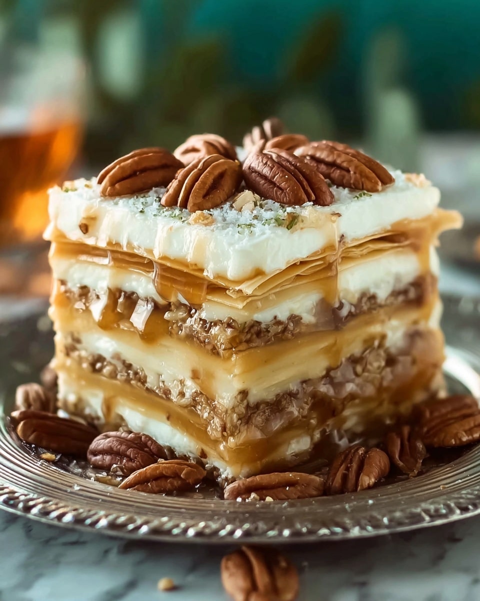 Southern Charm Pecan Pie Lasagna Recipe - Recipe Image