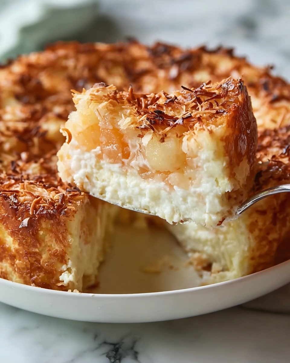 Coconut Cheesecake Bread Pudding Recipe - Recipe Image