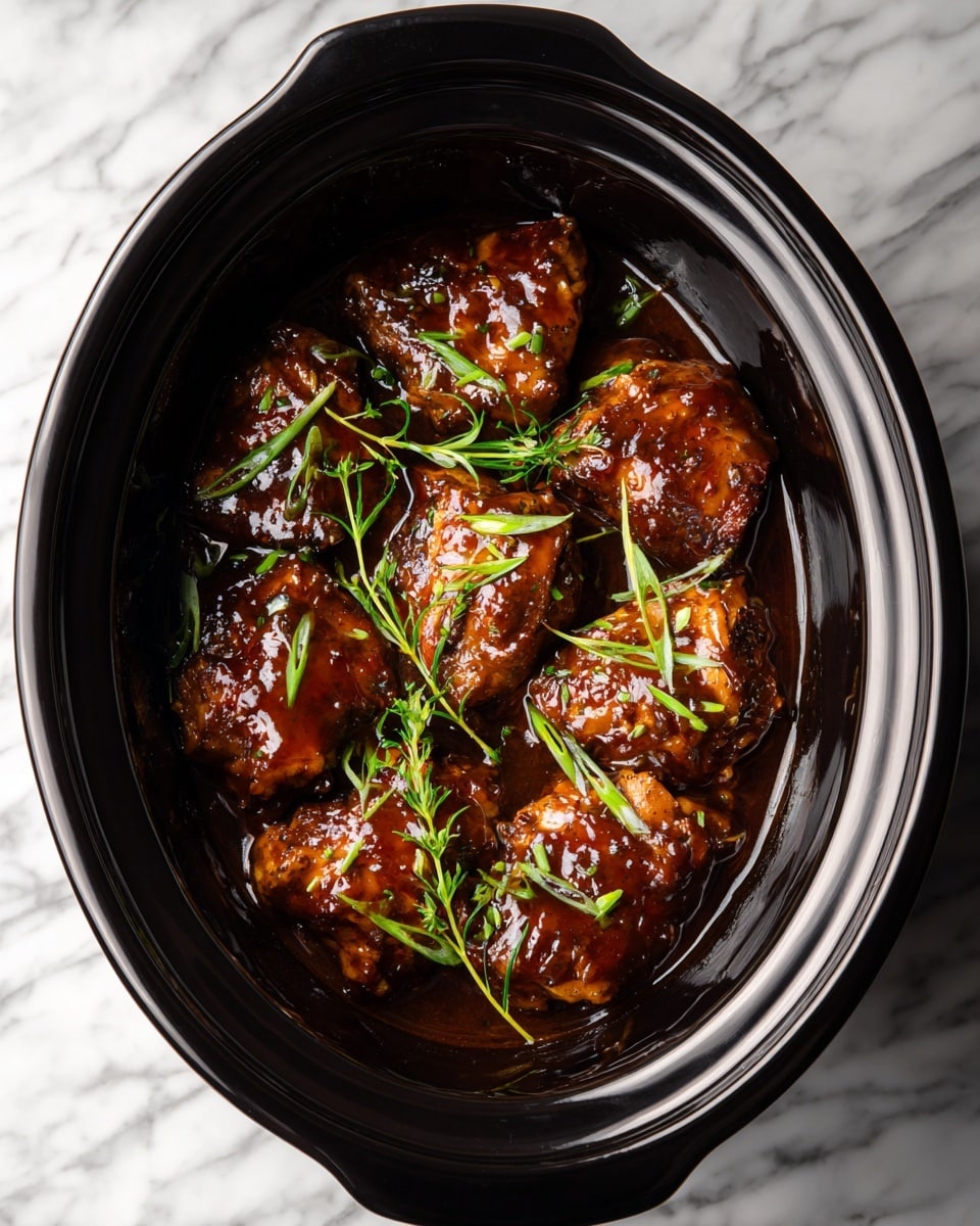 Slow Cooker Honey Garlic Chicken Recipe - Recipe Image