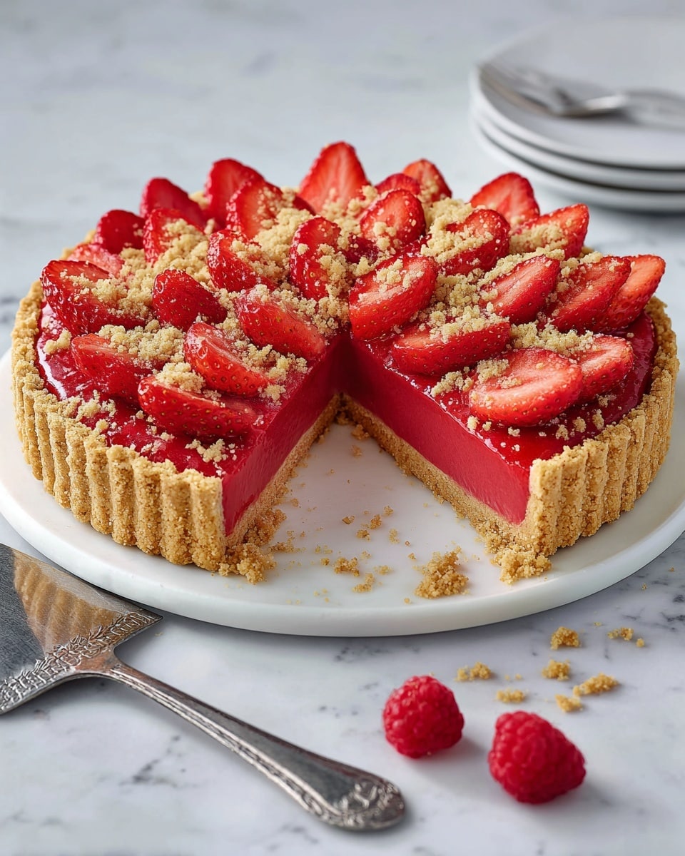 Rhubarb and Strawberry Tart Recipe - Recipe Image