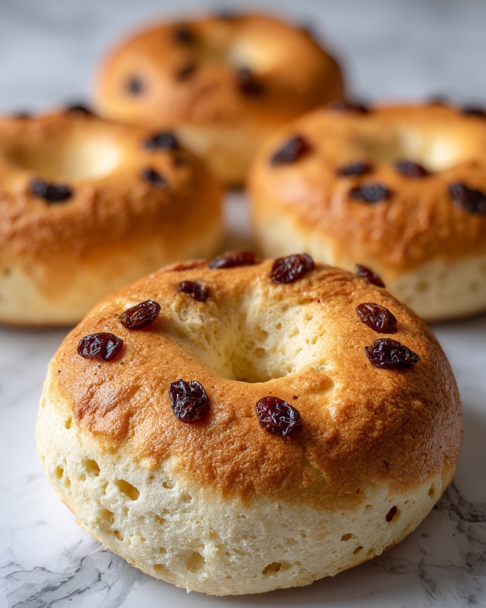 Easy Homemade Cinnamon Raisin Bagels Recipe - Recipe Image