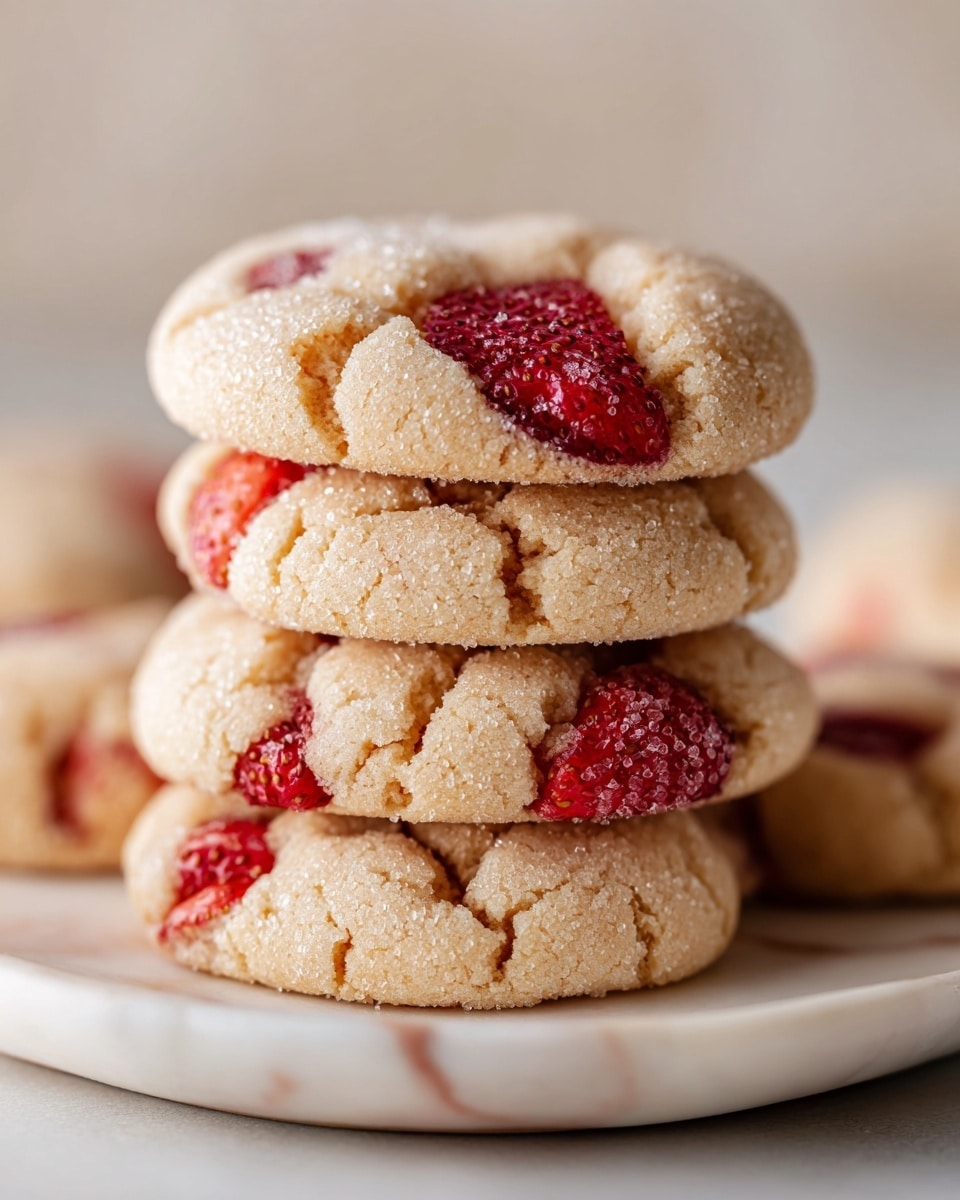 Strawberry Kiss Cookies Recipe - Recipe Image