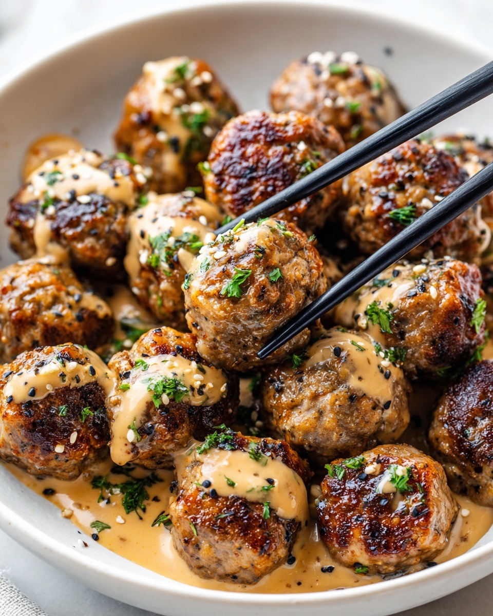 Korean BBQ Meatballs with Spicy Mayo Dip Recipe - Recipe Image