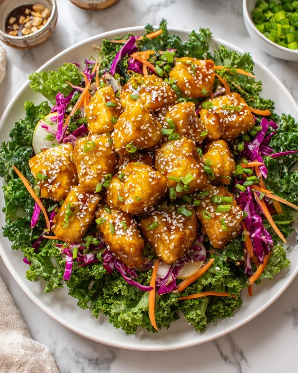 Sesame Chicken Cabbage Crunch Salad Recipe - Recipe Image