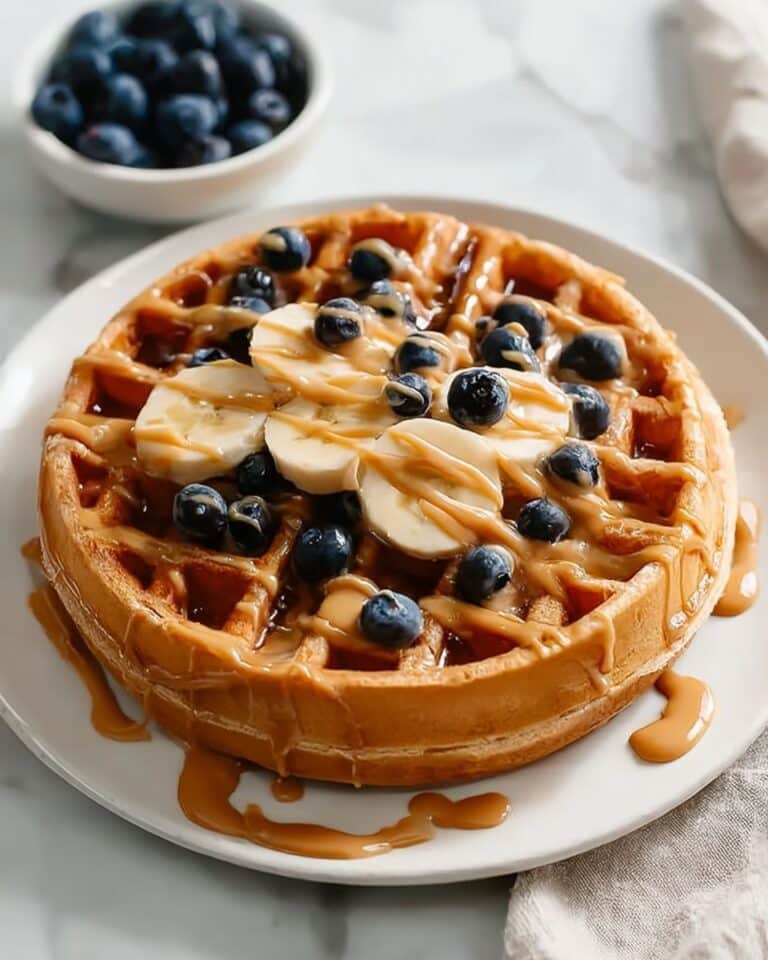Peanut Butter Waffles Recipe