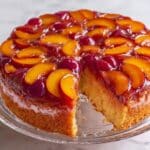 Peach Plum Upside Down Cake Recipe