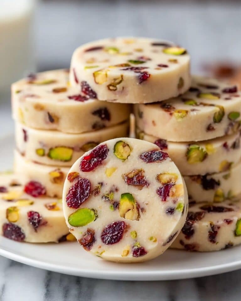 Cranberry Pistachio Shortbread Cookies Recipe