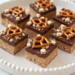 Chocolate Pretzel Peanut Butter Squares Recipe