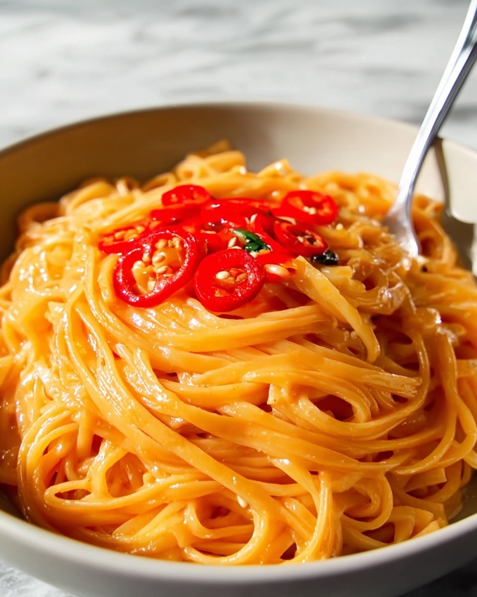 One-Pot Spicy Gochujang Alfredo Pasta Recipe