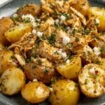 Garlic Parmesan Crockpot Chicken and Potatoes Recipe
