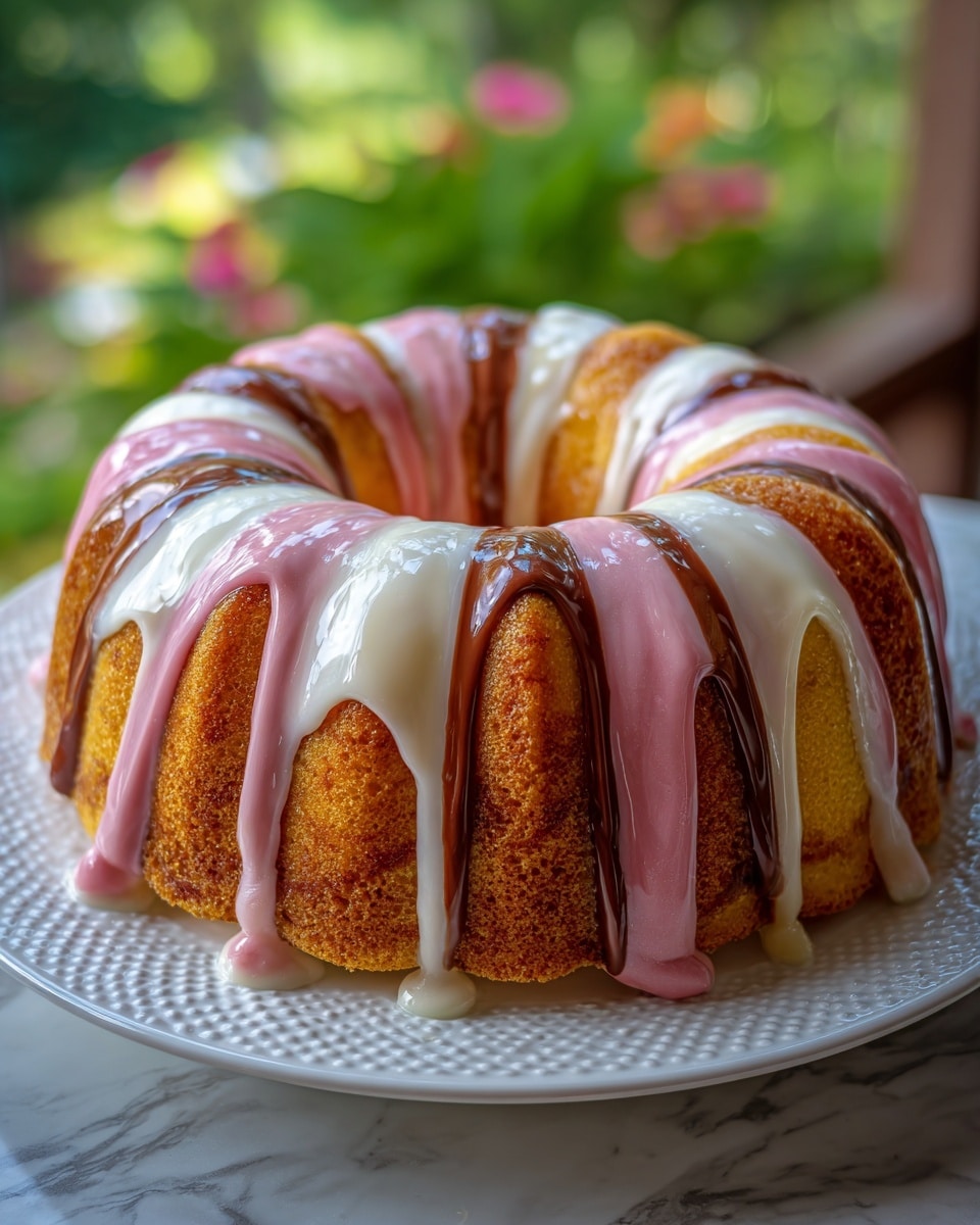 Neapolitan Pound Cake Recipe - Recipe Image