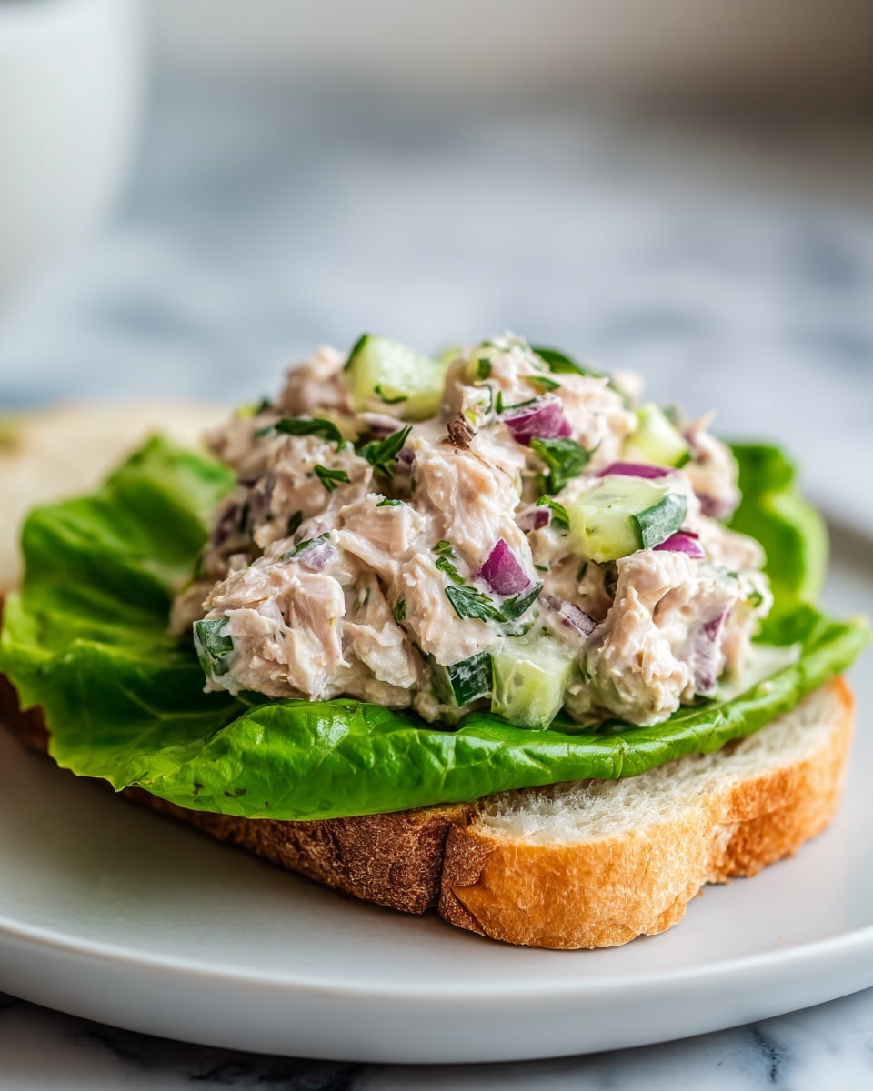 Creamy Tuna Salad with Celery, Red Onion, and Herbs Recipe - Recipe Image