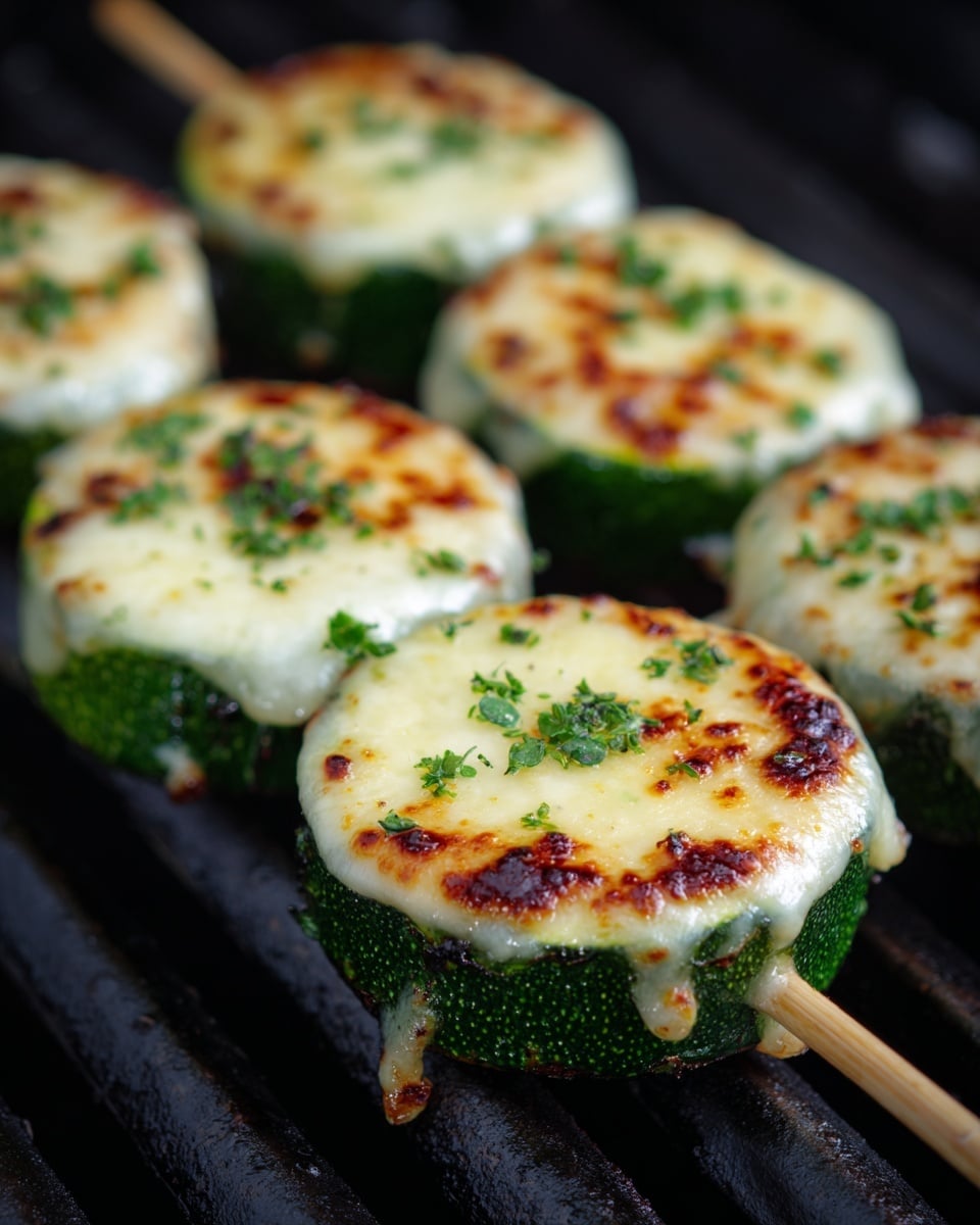 Garlic Butter Zucchini Skewers Recipe - Recipe Image