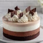 Triple Chocolate Mousse Cake Recipe