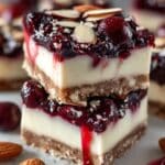 Cherry Almond Cheesecake Bars Recipe