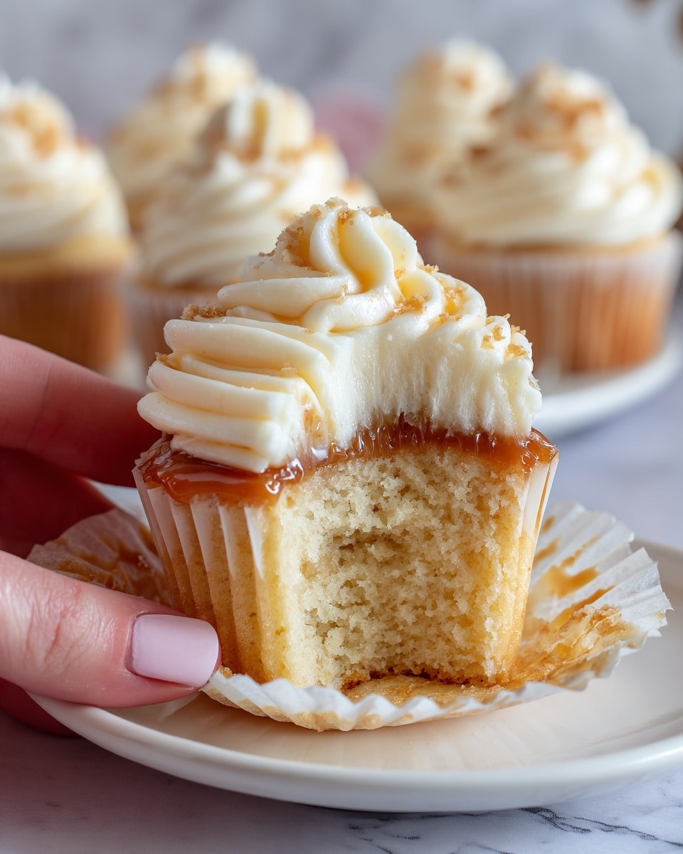 Honey Peach Cream Cheese Cupcakes Recipe - Recipe Image