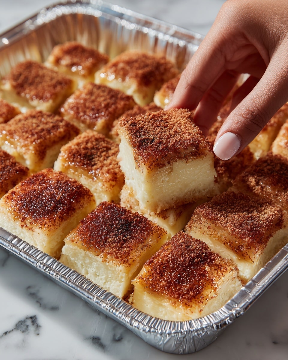 Churro Cheesecake Cookie Butter Bites Pan Recipe - Recipe Image