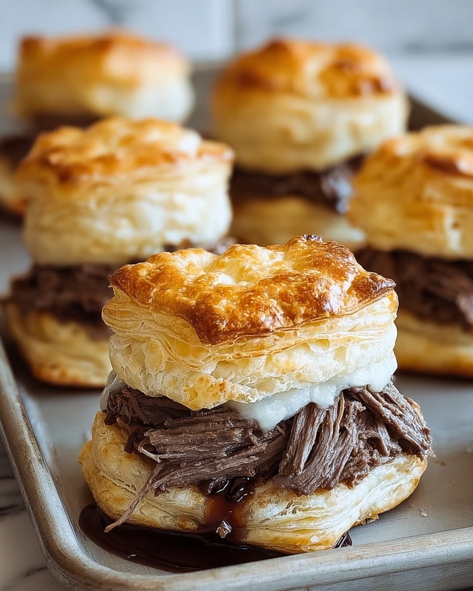 Baked French Dip Biscuits Recipe - Recipe Image