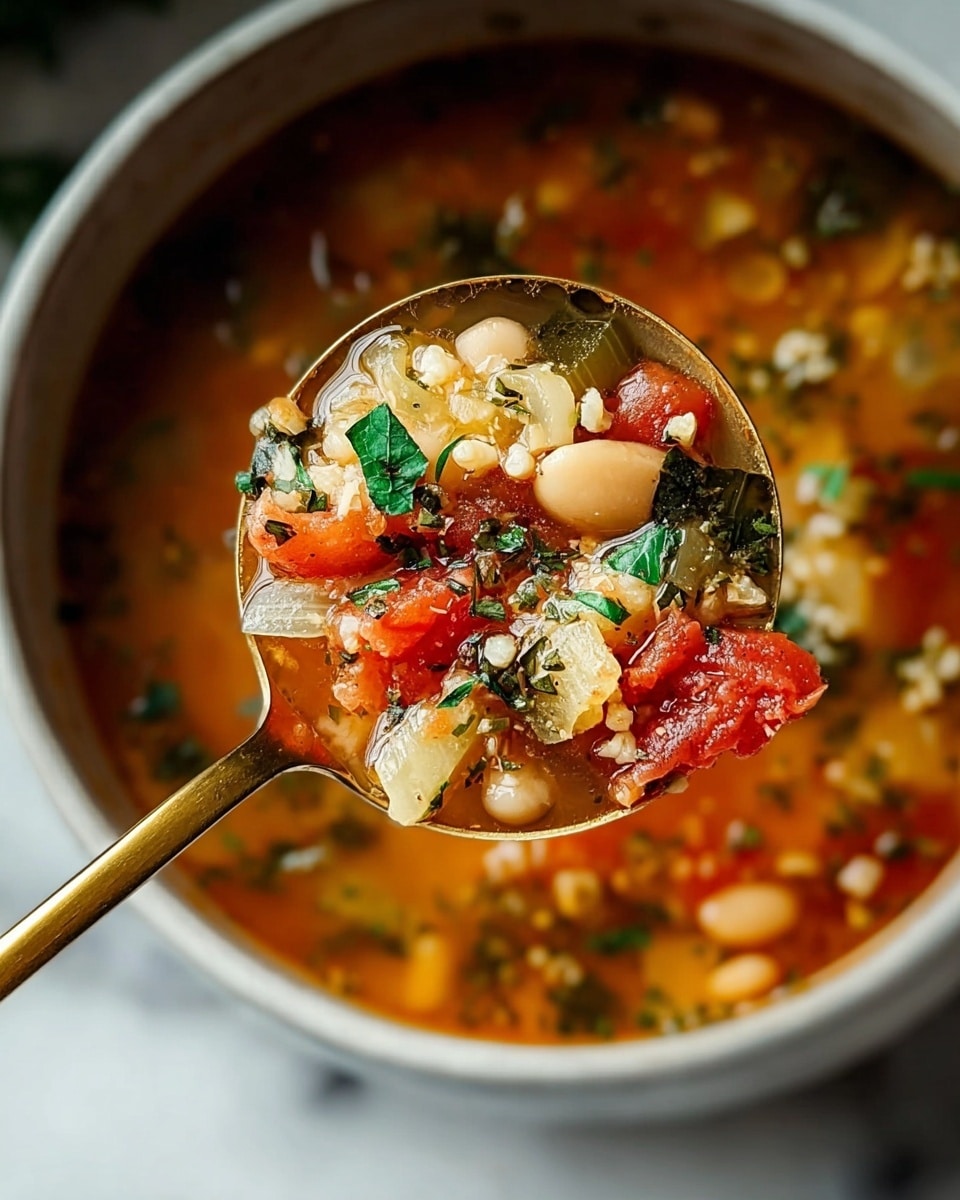 Hearty Vegetable Minestrone Soup Recipe