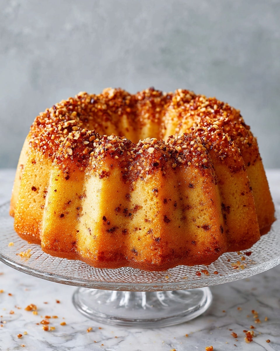 Pecan Praline Buttermilk Pound Cake Recipe - Recipe Image