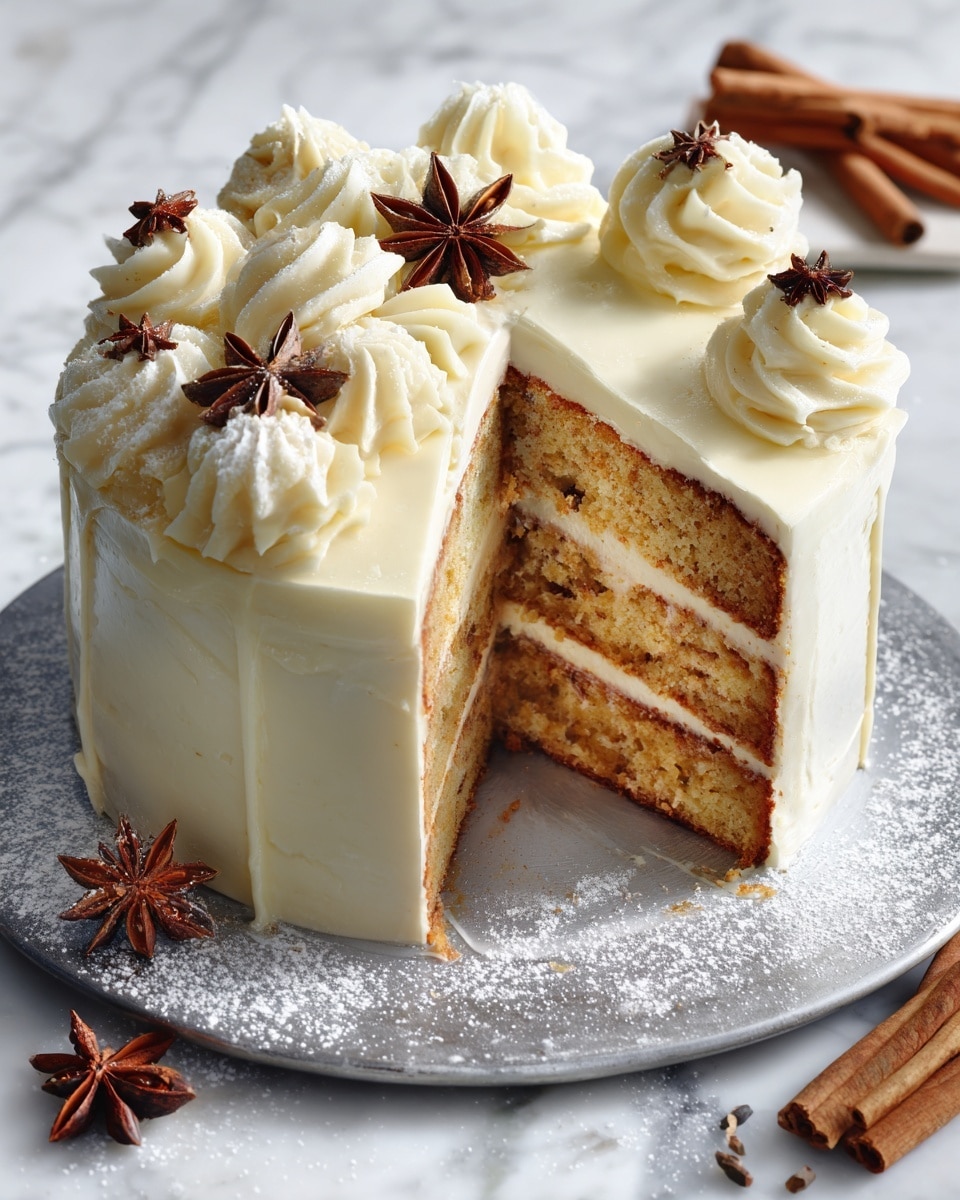 Chai Spice Layer Cake with Cream Cheese Frosting Recipe