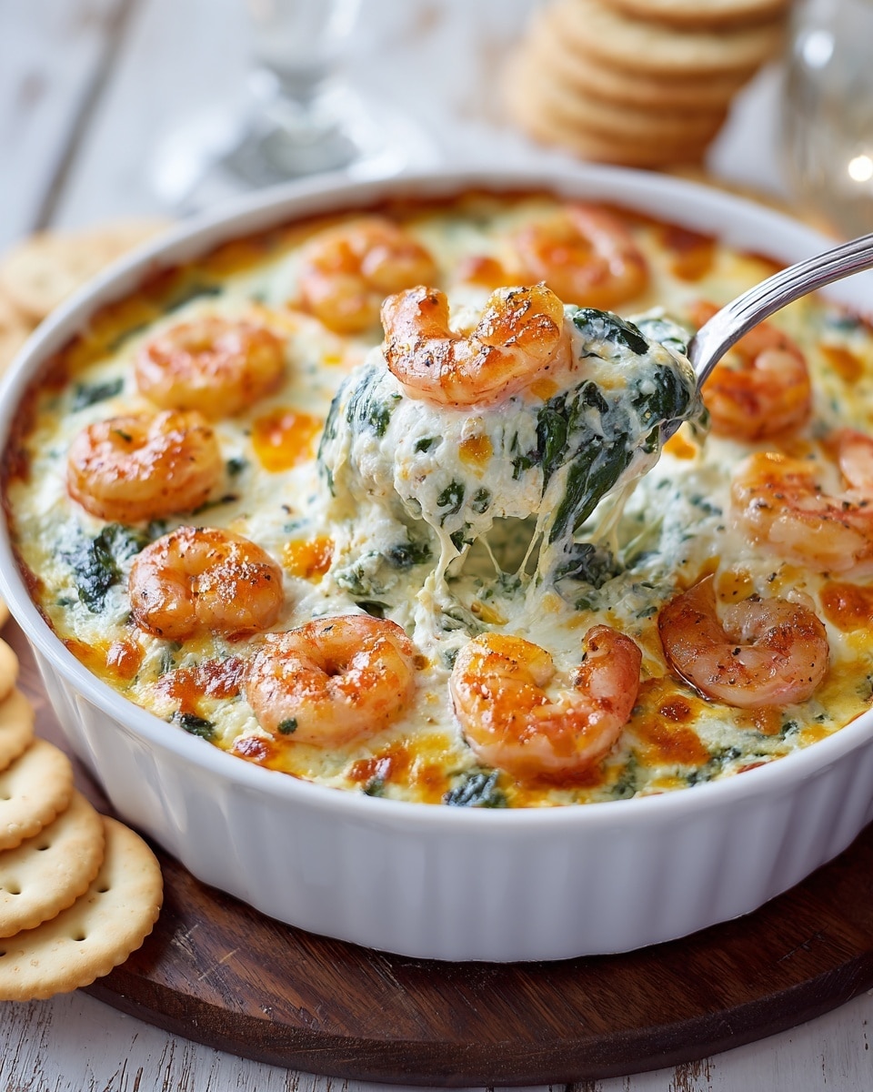 Cheesy and Creamy Shrimp & Crab Spinach Dip Recipe 5 Cheesy and Creamy Shrimp & Crab Spinach Dip Recipe - Recipe Image